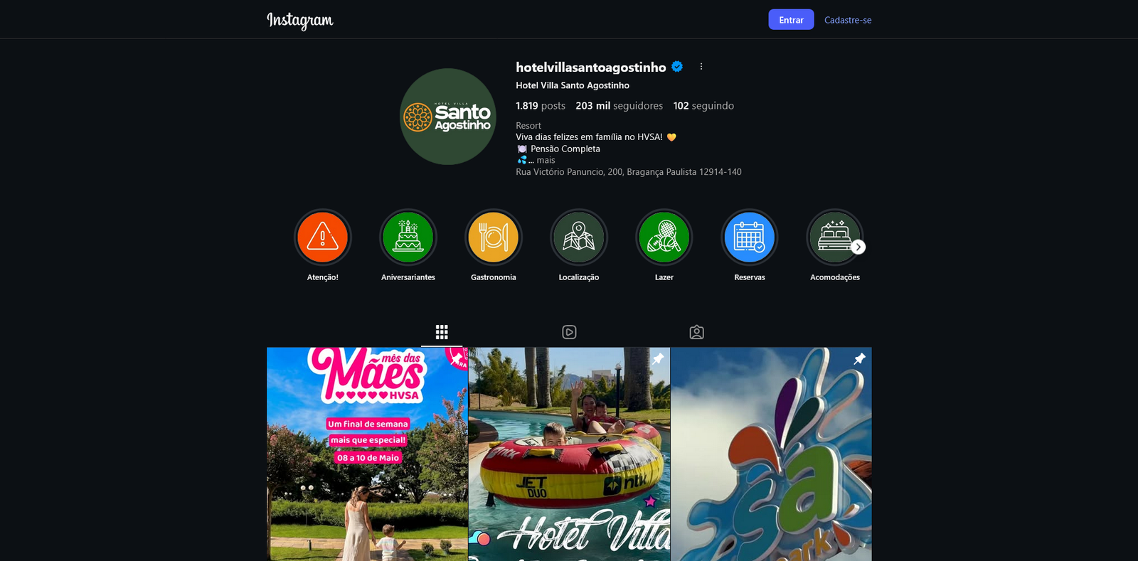 Instagram Hotel Villa
